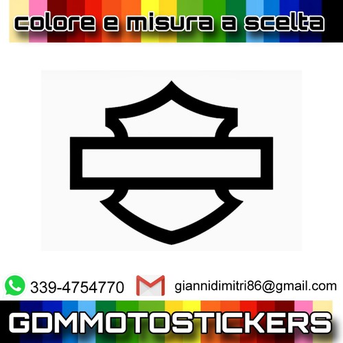 Adesivo prespaziato harley - prespaziato,