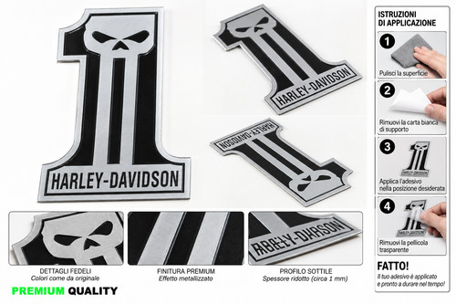 Stemma logo adesivo harley - logo, "harley