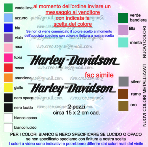 Coppia adesivi harley - coppia, davidson